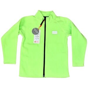 LEGO Wear Kids Neon Green Full Zip Fleece Jacket Size 6Y 116